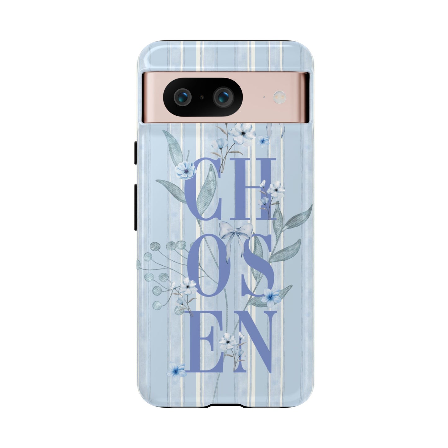 Chosen Preppy Blue Floral Faith Phone Case