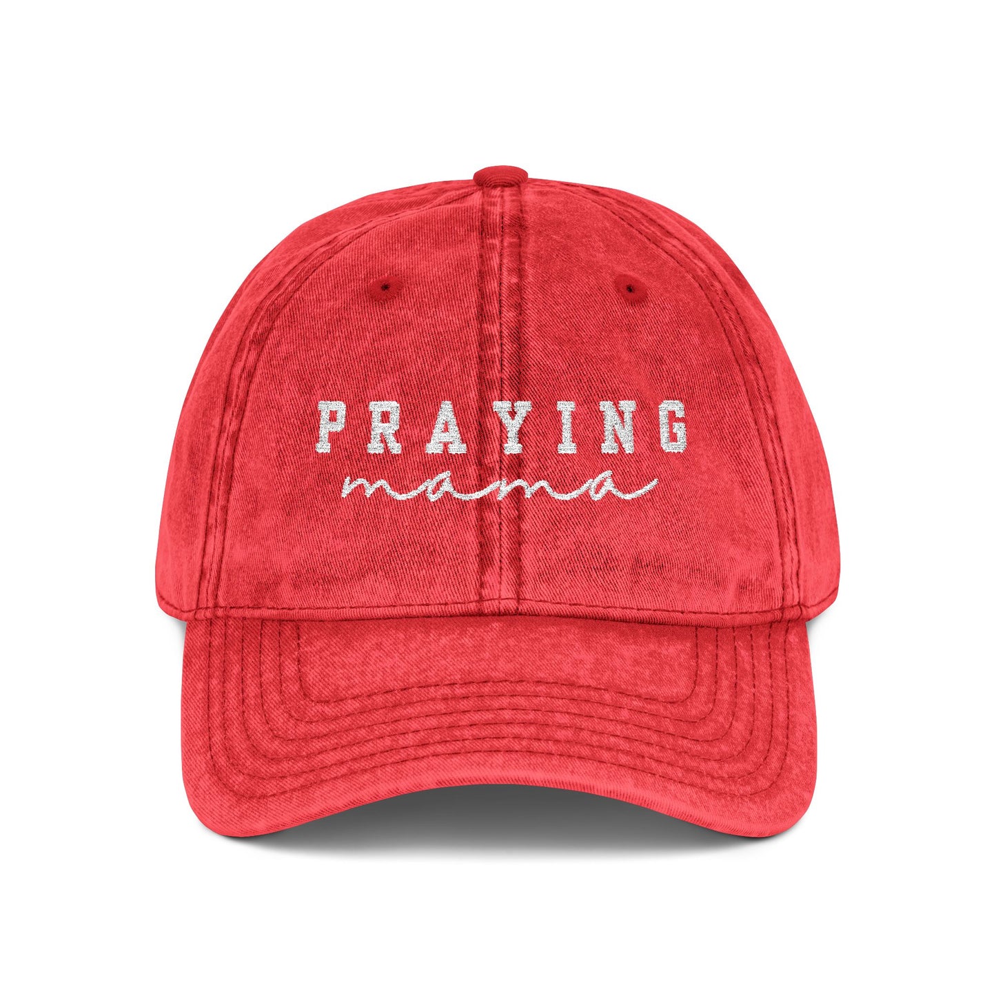 Embroidered Vintage Cap - 'Praying Mama'