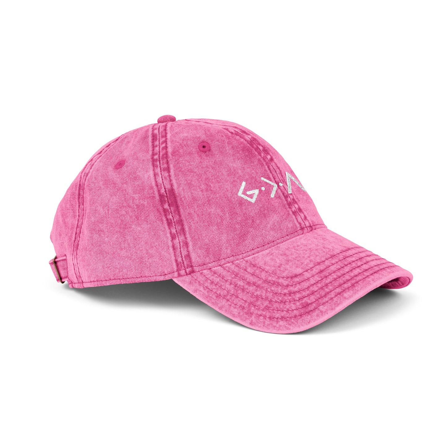 Embroidered Vintage Cap - 'god is greater than the highs and lows'