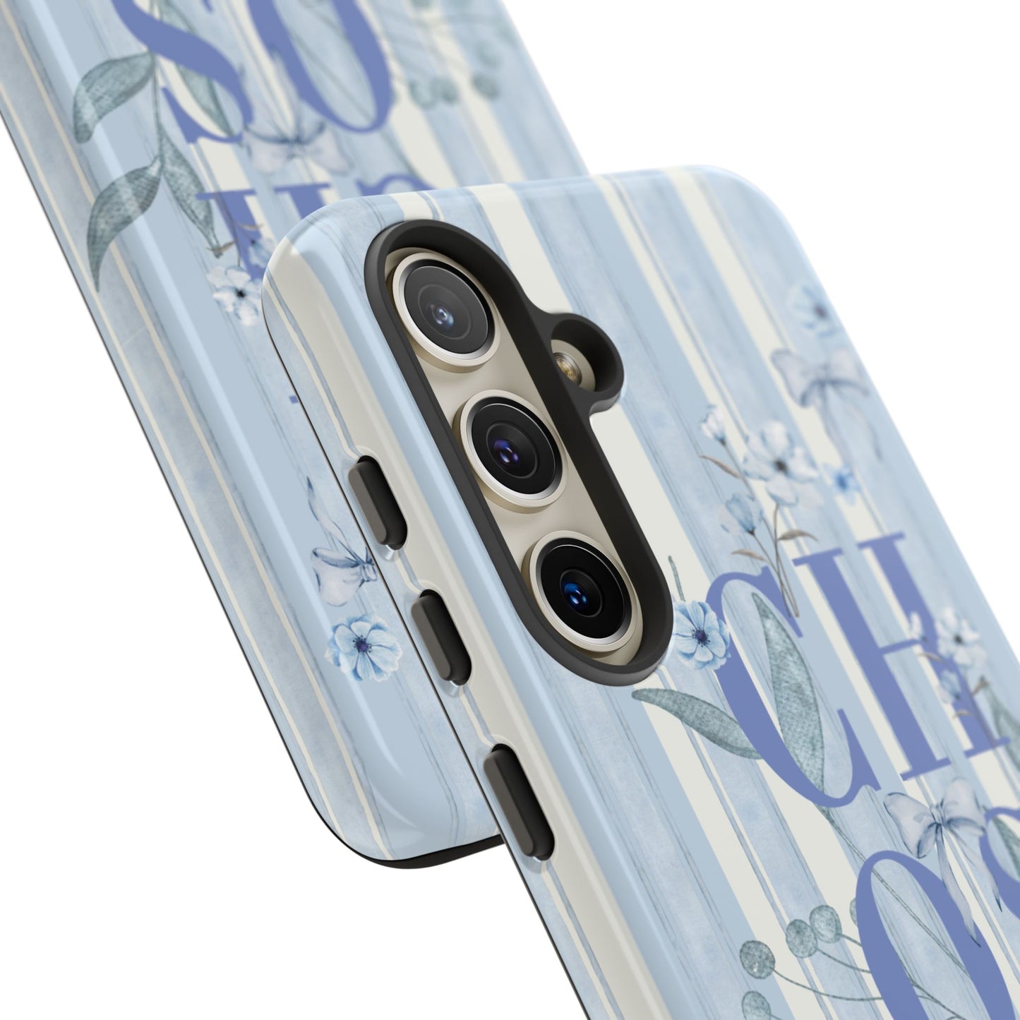 Chosen Preppy Blue Floral Faith Phone Case