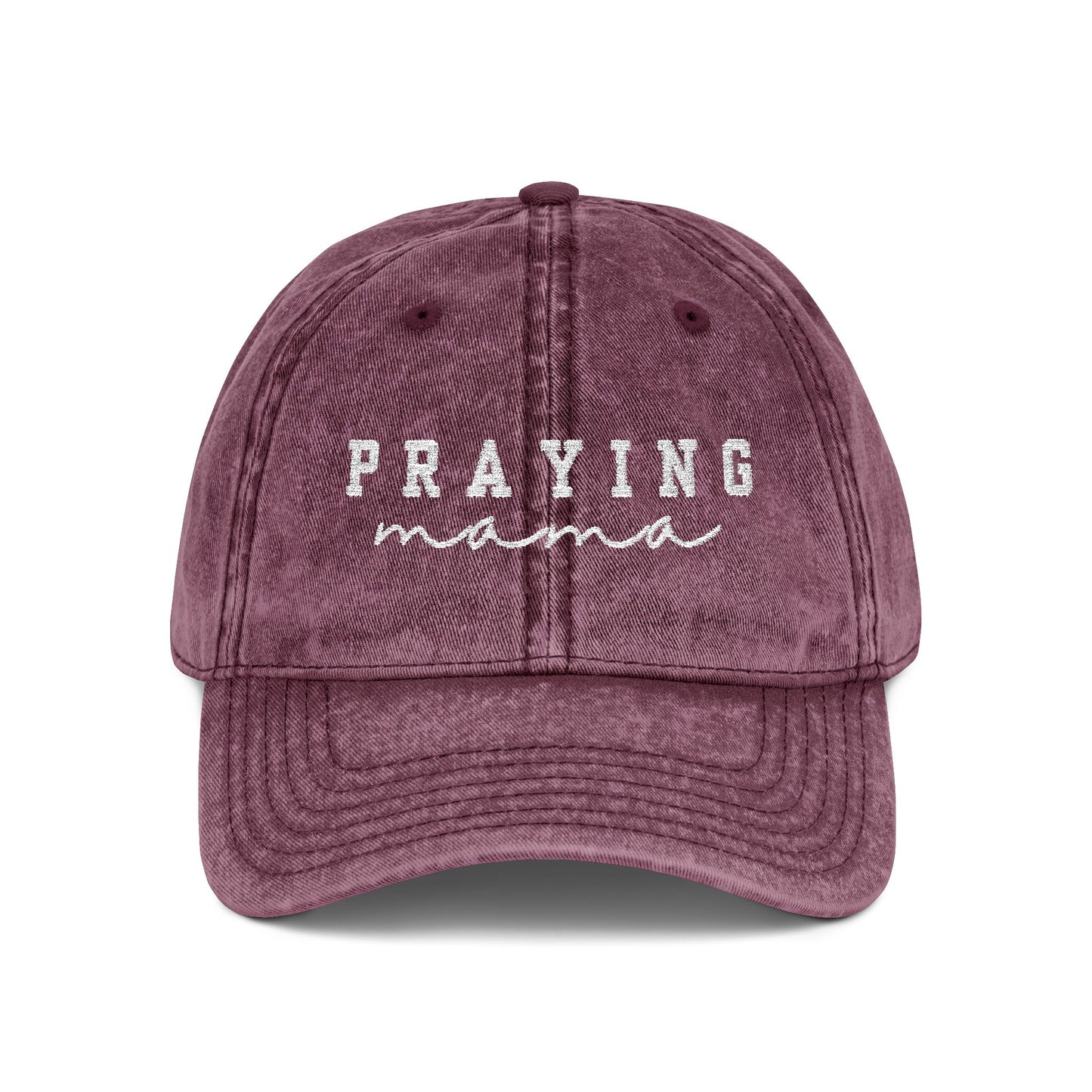 Embroidered Vintage Cap - 'Praying Mama'