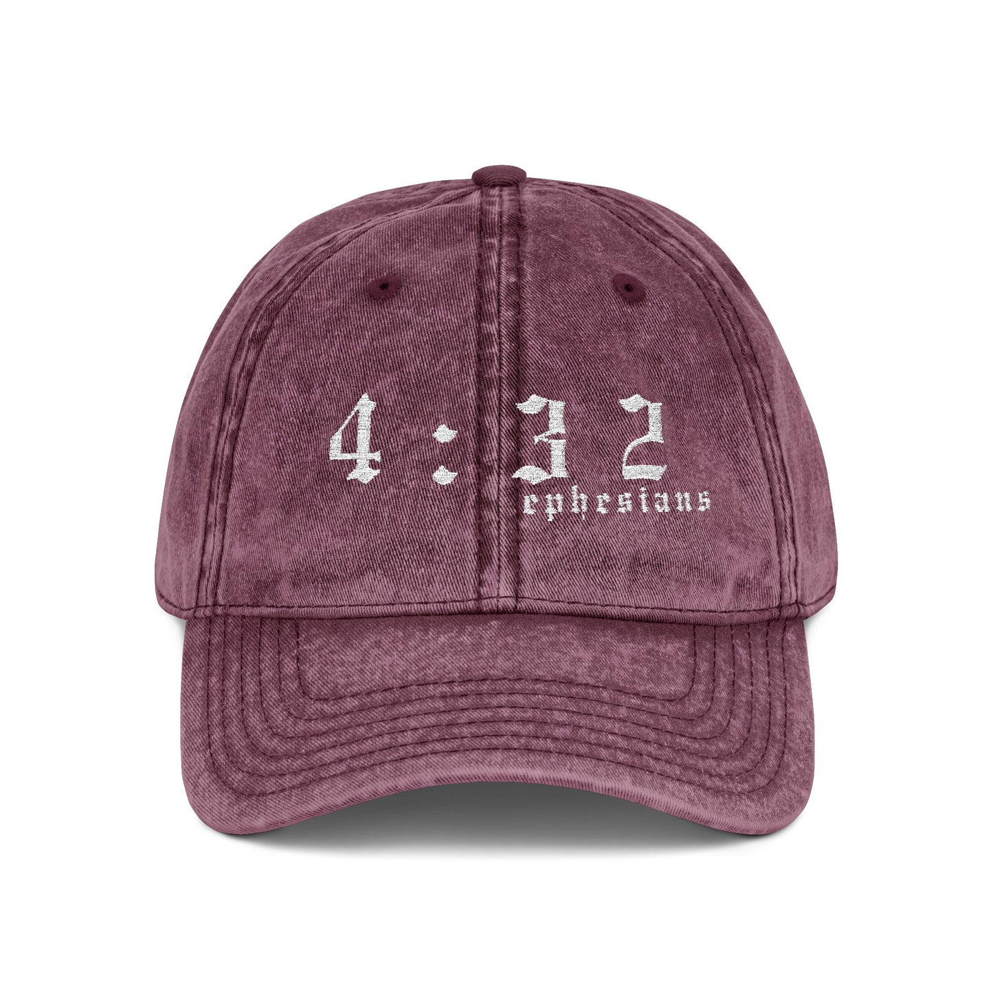 Embroidered Vintage Cap - '4:32 ephesians'