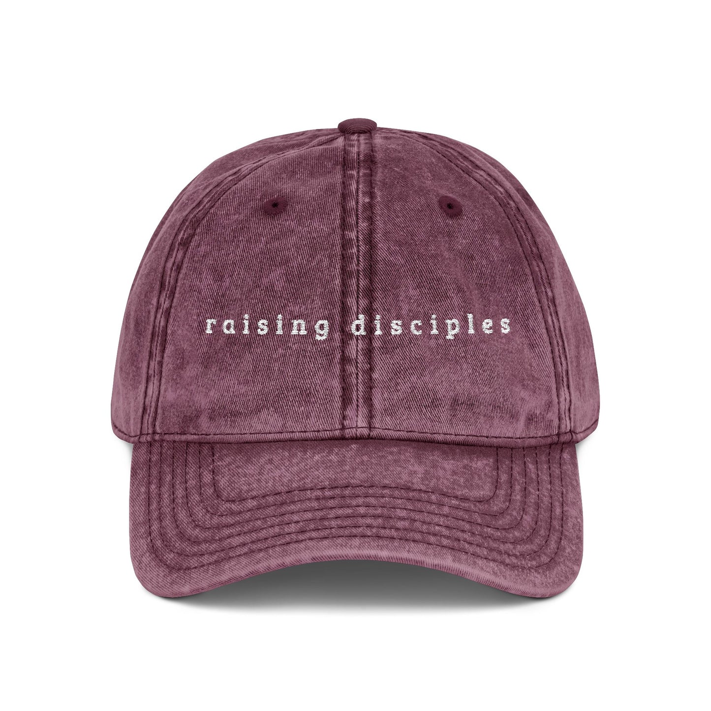 Embroidered Vintage Cap - 'raising disciples'