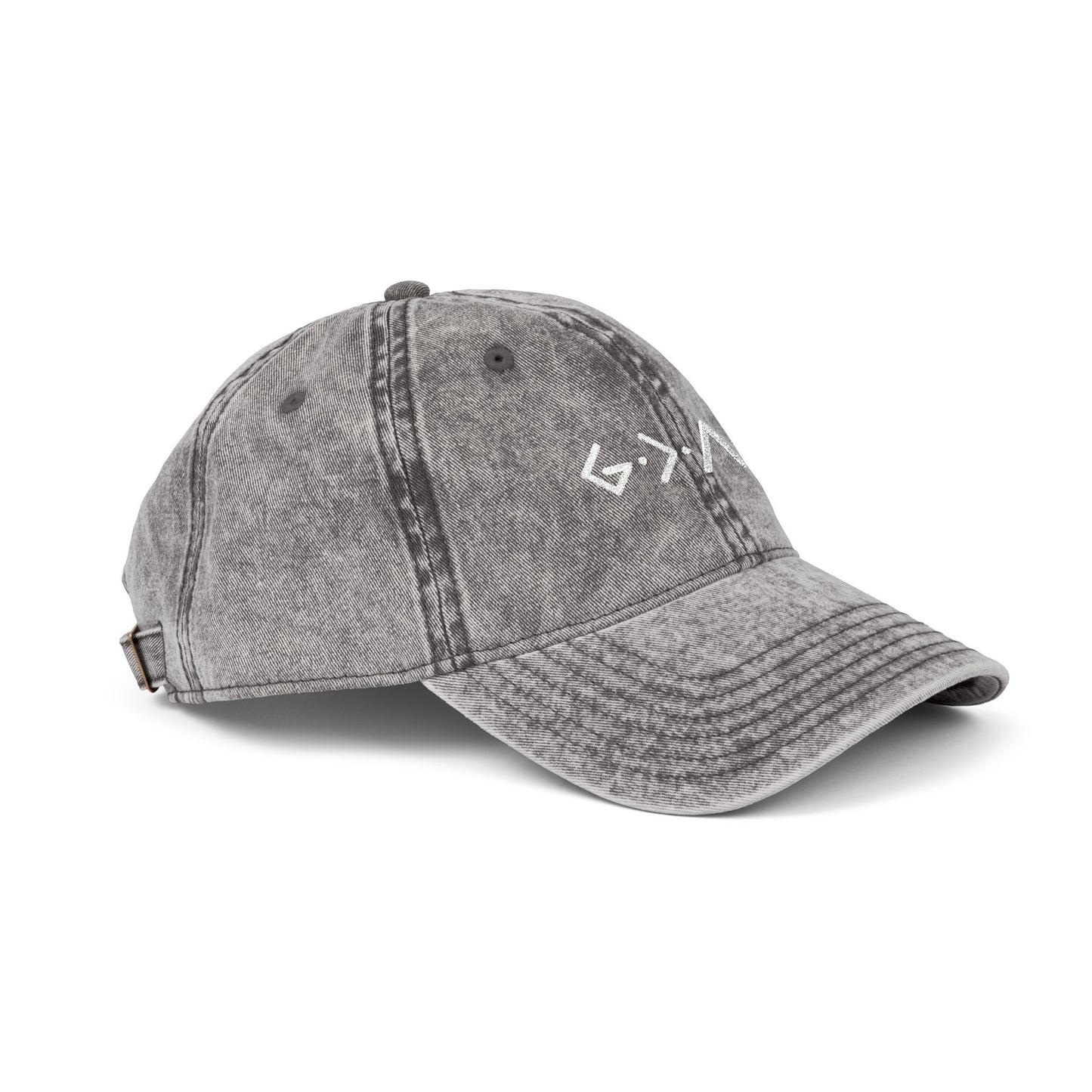 Embroidered Vintage Cap - 'god is greater than the highs and lows'