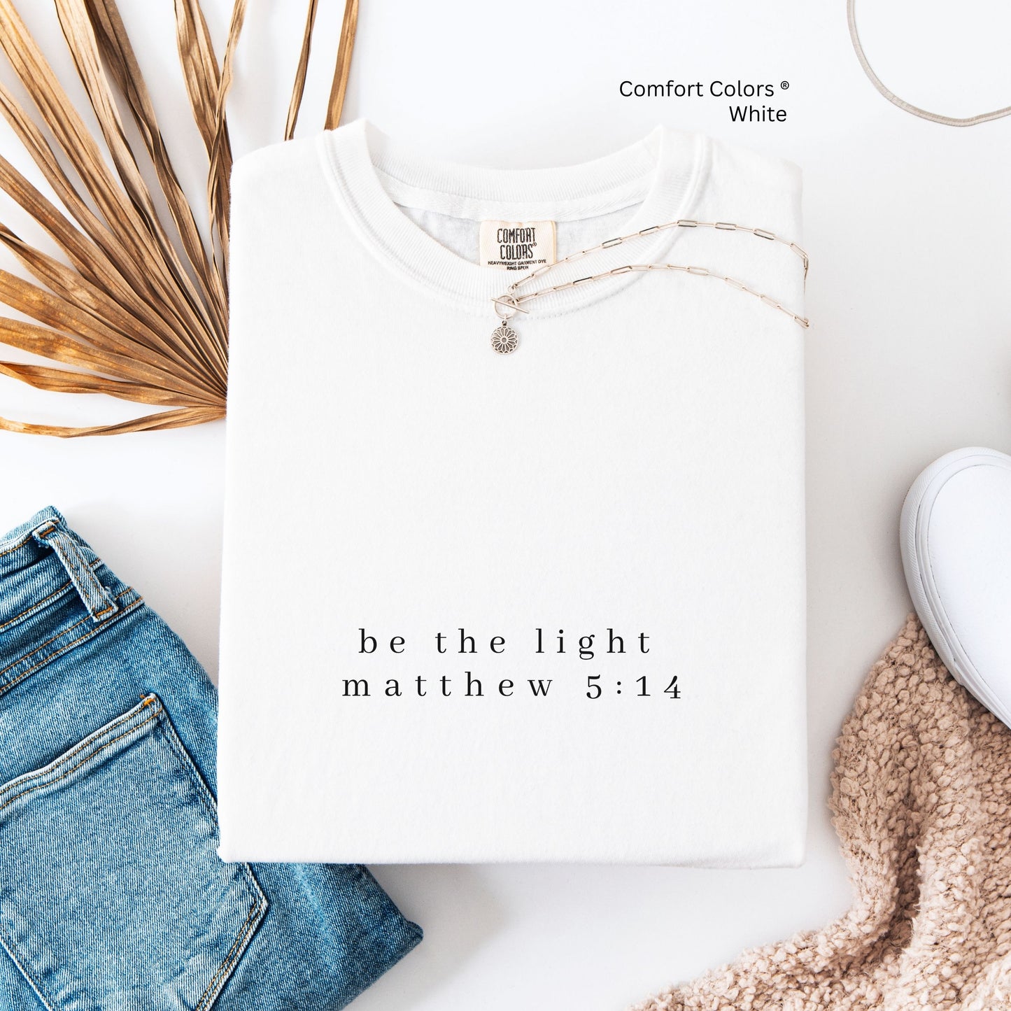 Be The Light Minimalist Unisex Tshirt