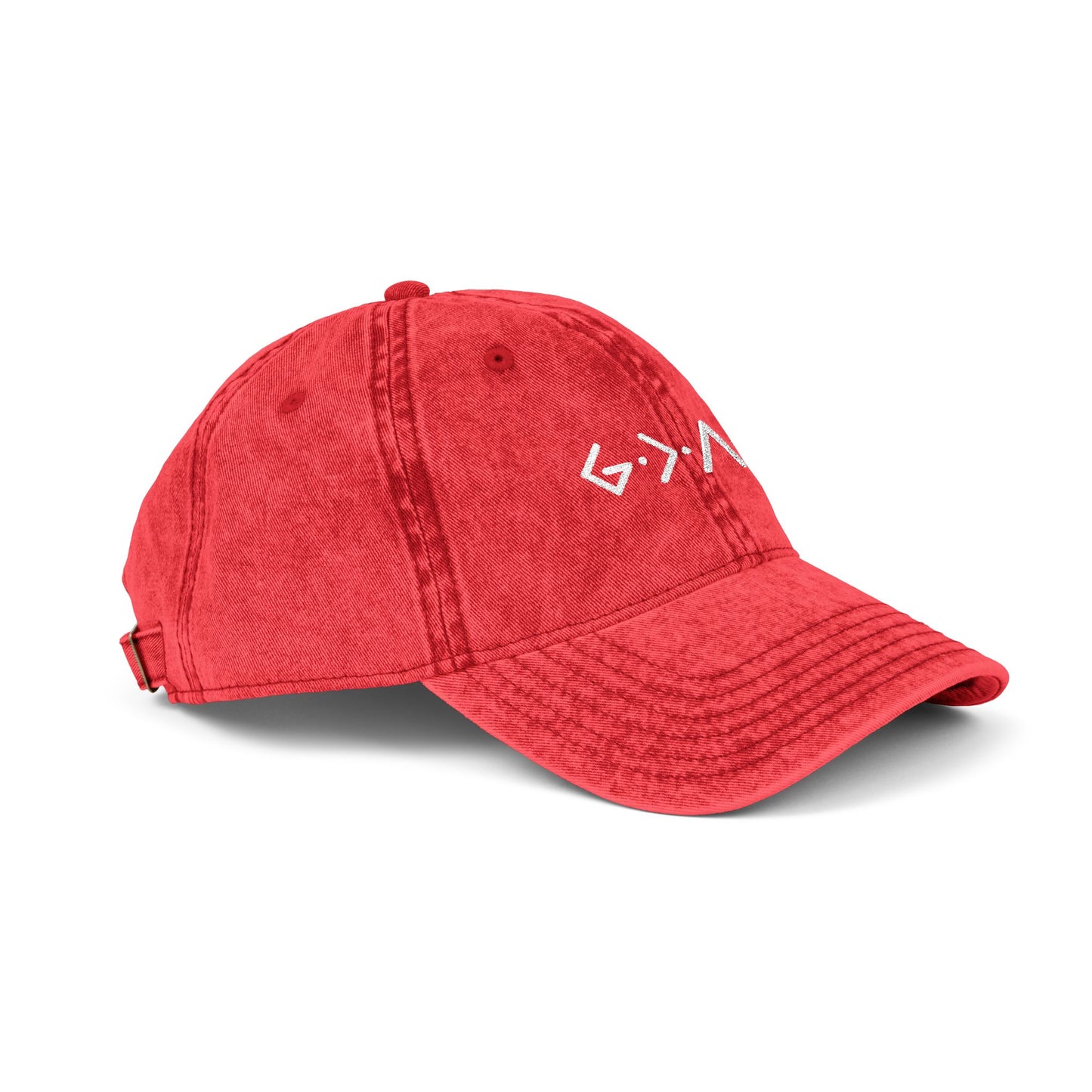 Embroidered Vintage Cap - 'god is greater than the highs and lows'