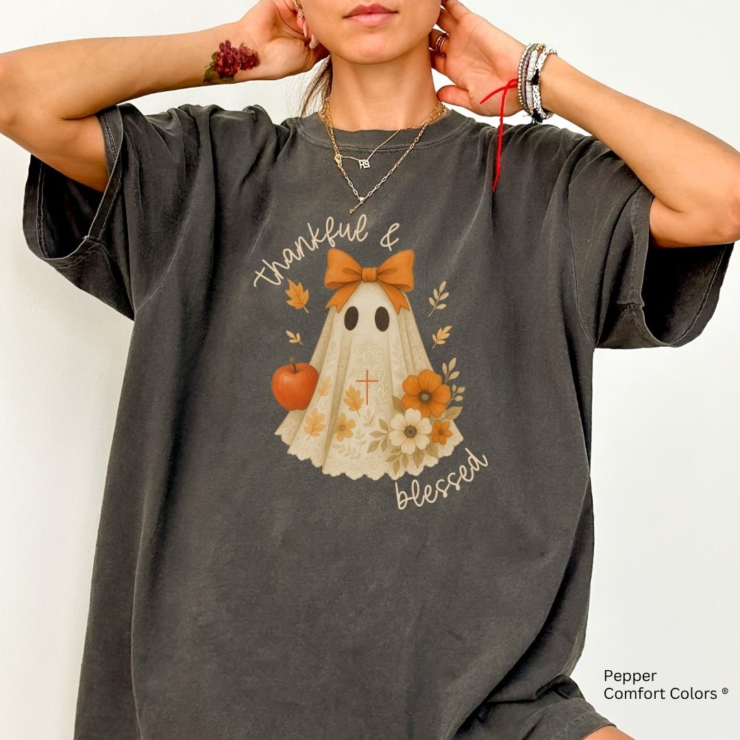 Thankful & Blessed Ghost Unisex Tshirt