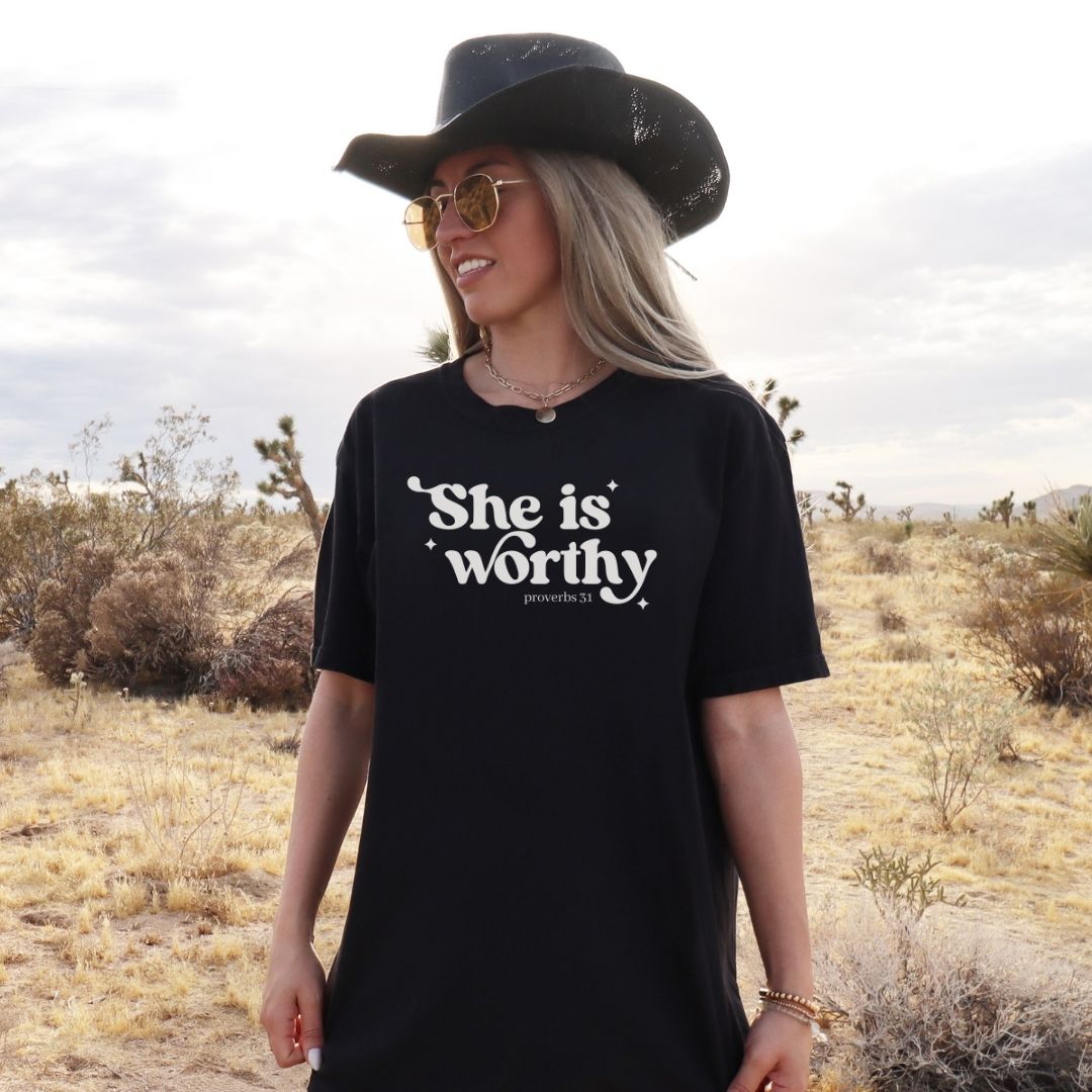She is Worthy Unisex Tshirt