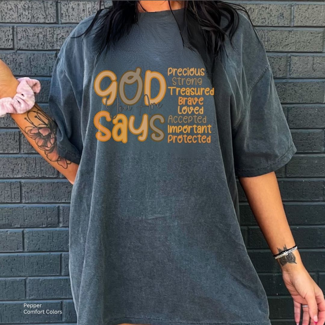 God Says You Are Fall Vibes Unisex T-Shirt -
