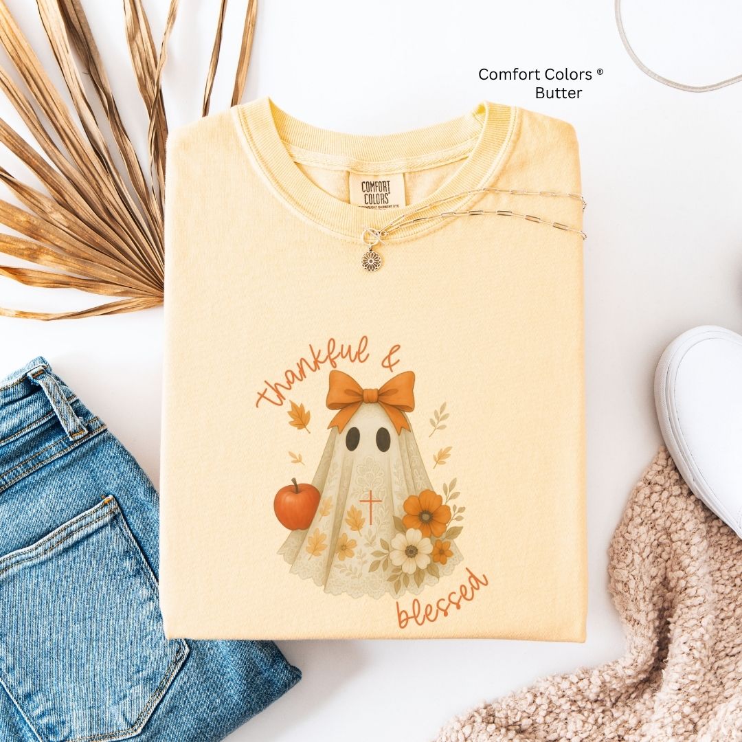Thankful & Blessed Ghost Unisex Tshirt