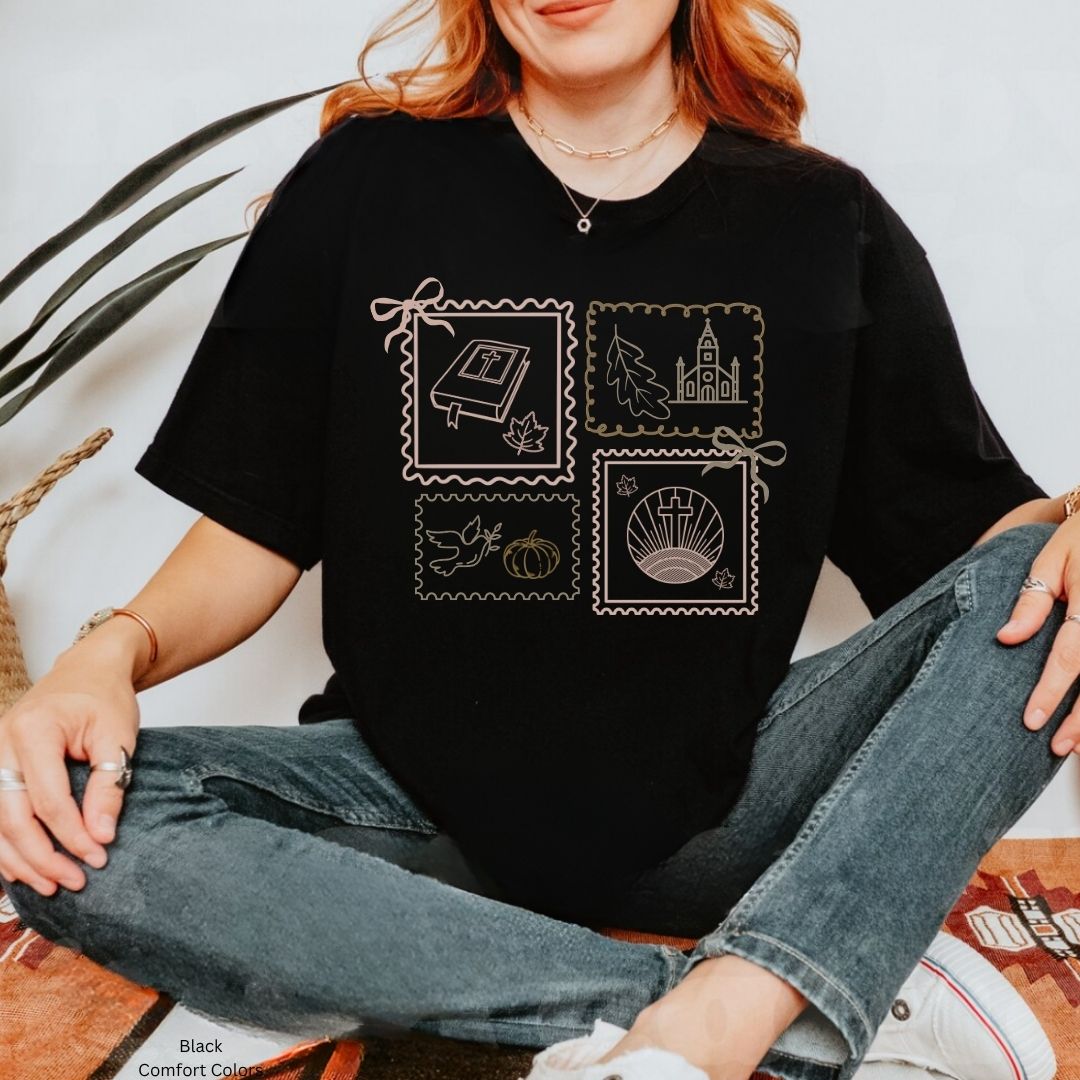Fall Faith Stamps Unisex Tshirt