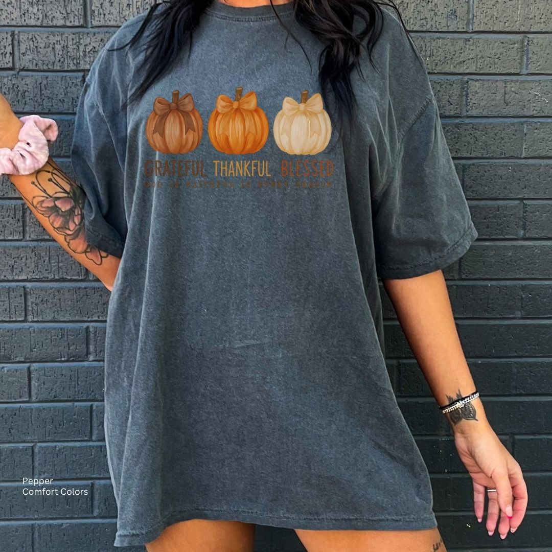 Grateful Thankful Blessed Fall Unisex Tshirt