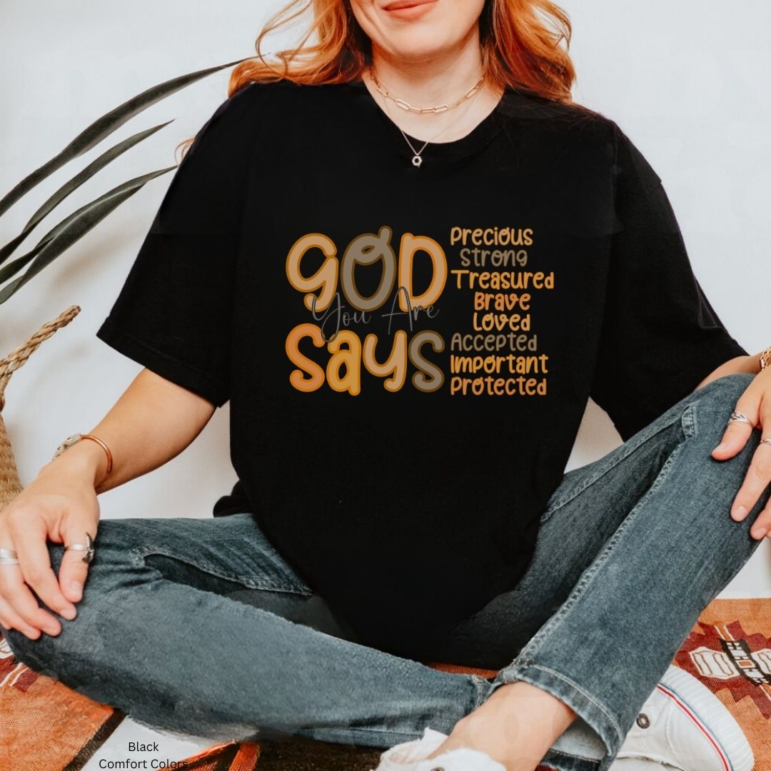 God Says You Are Fall Vibes Unisex T-Shirt -