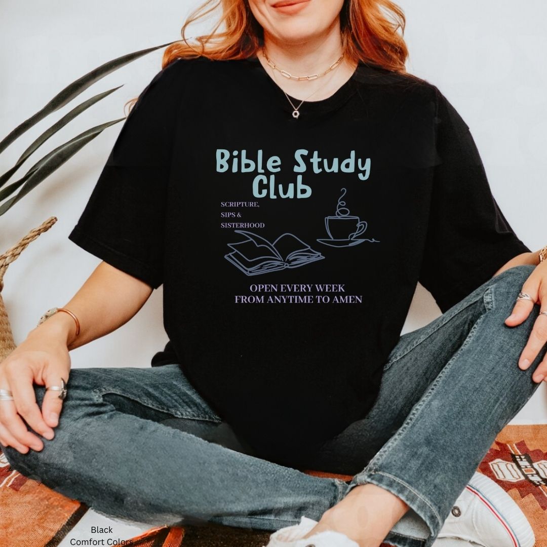 Bible Study Club Books Coffee Unisex T-shirt