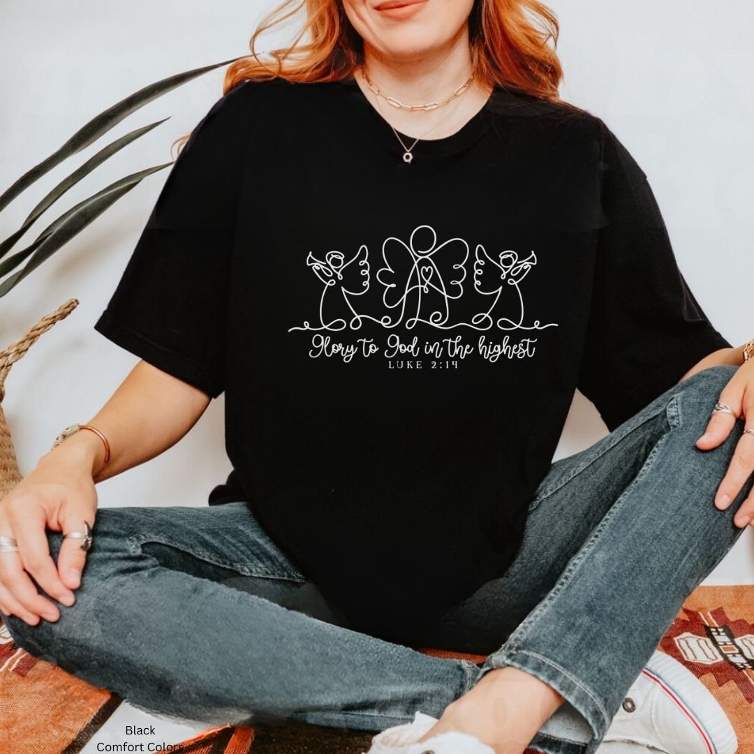 Glory to God in the Highest Angels Unisex T-shirt