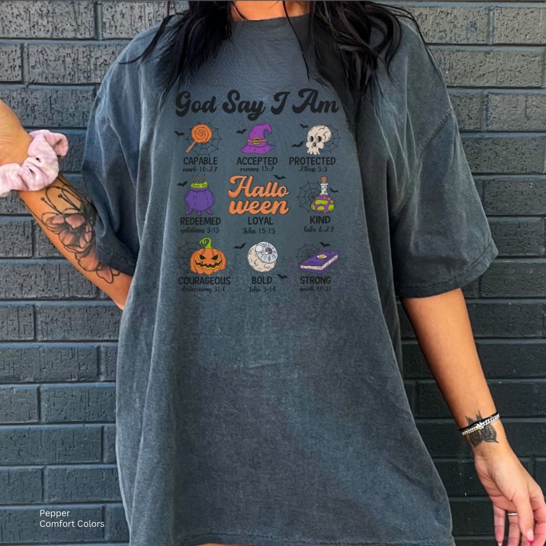 God Says I Am Halloween Unisex Tshirt