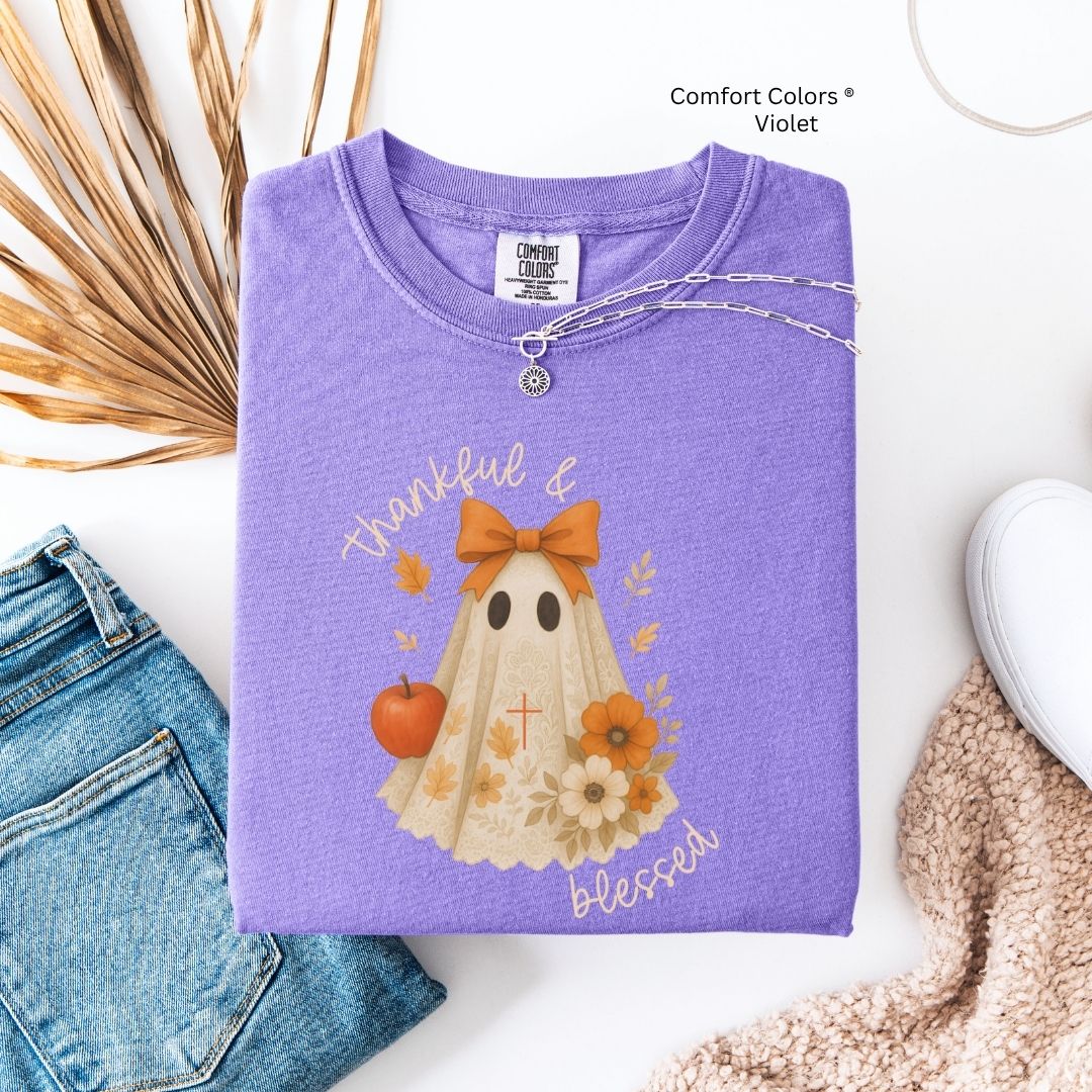Thankful & Blessed Ghost Unisex Tshirt