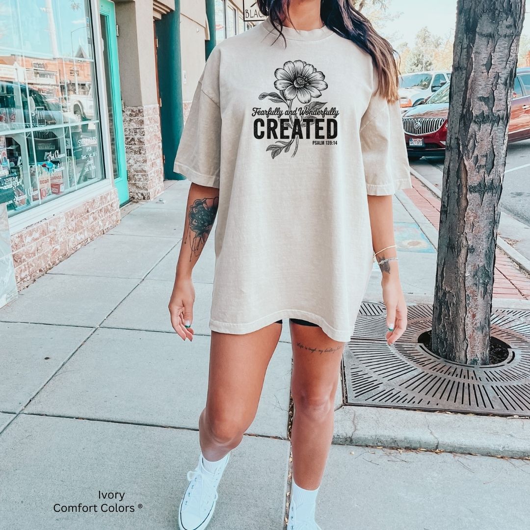 Fearfully & Wonderfully Created Psalm 139:14 Unisex T-shirt