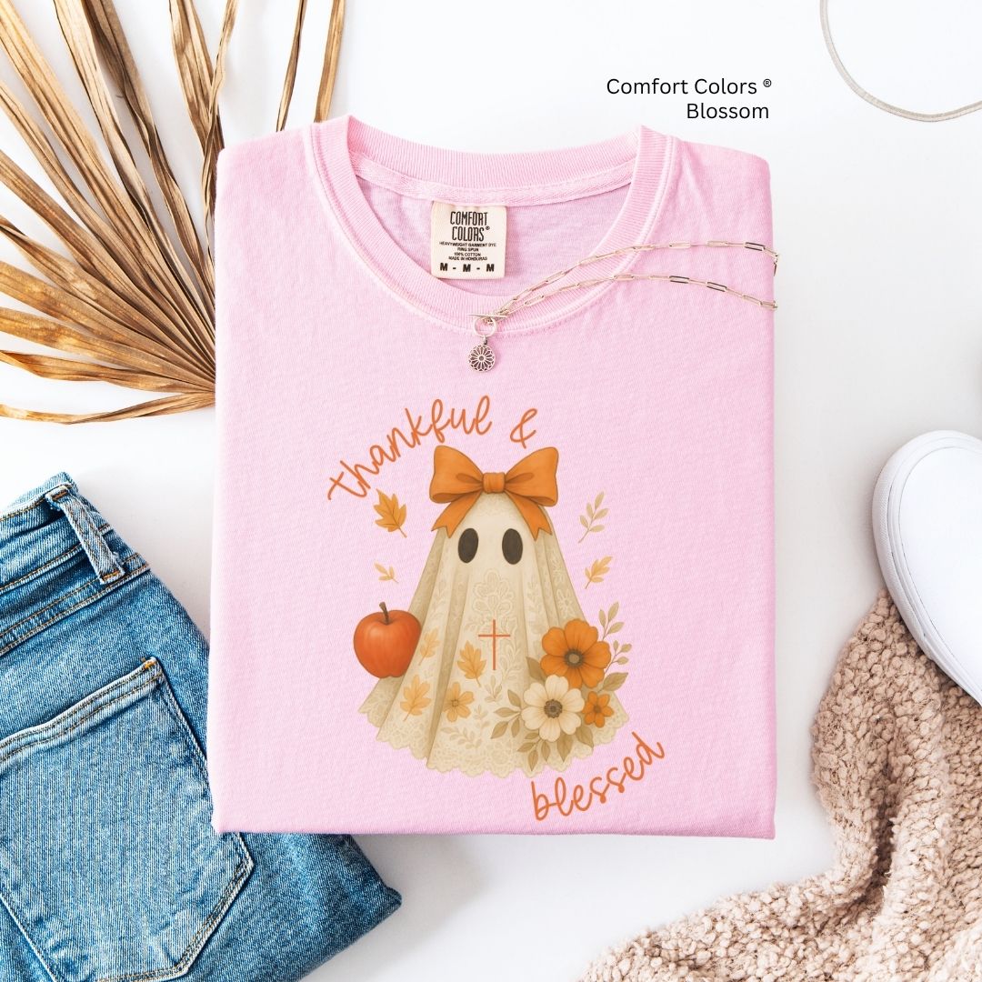 Thankful & Blessed Ghost Unisex Tshirt