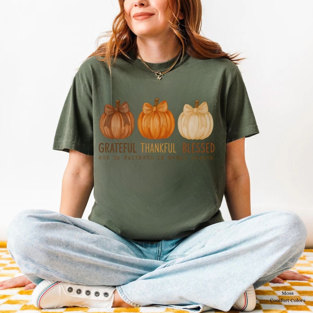 Grateful Thankful Blessed Fall Unisex Tshirt