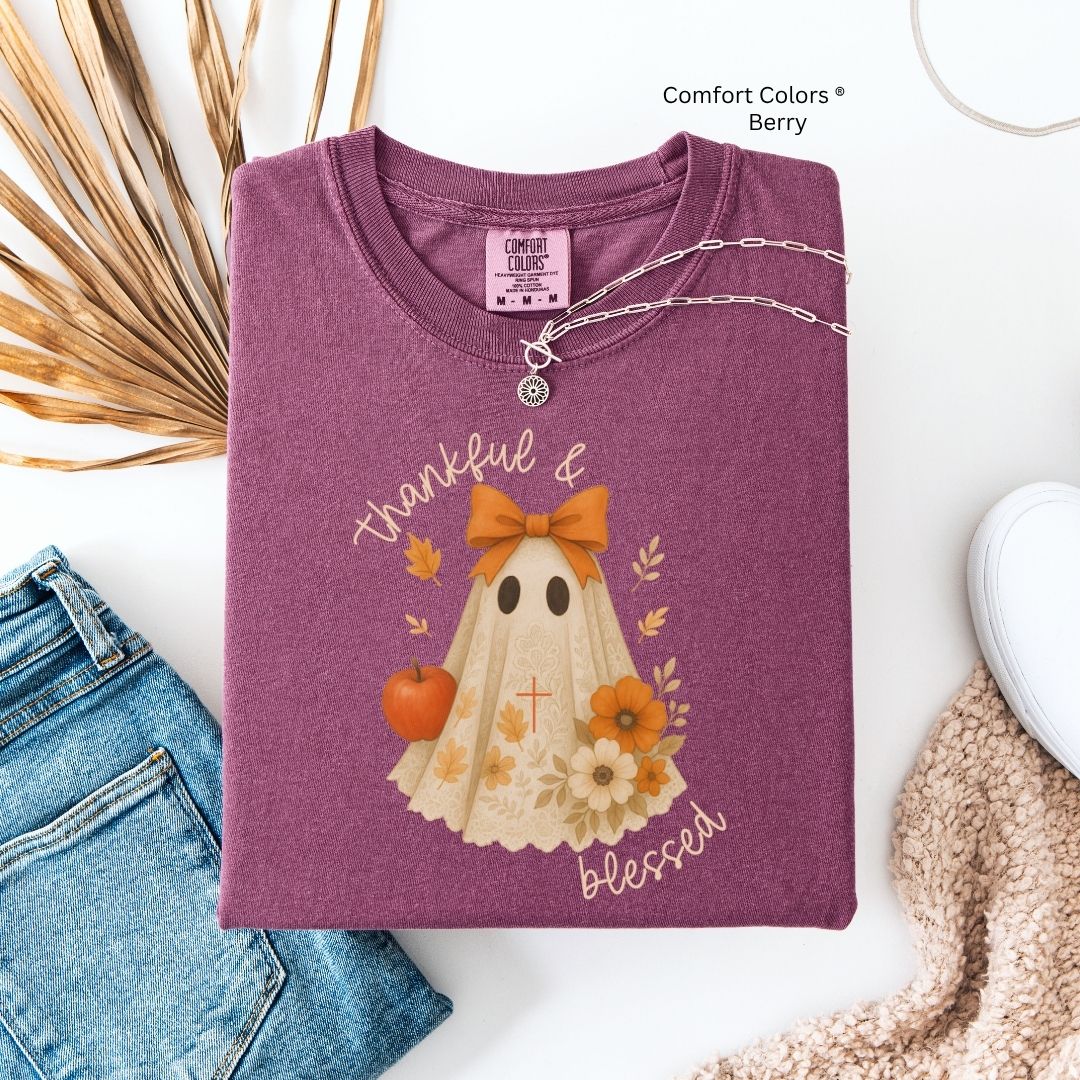 Thankful & Blessed Ghost Unisex Tshirt