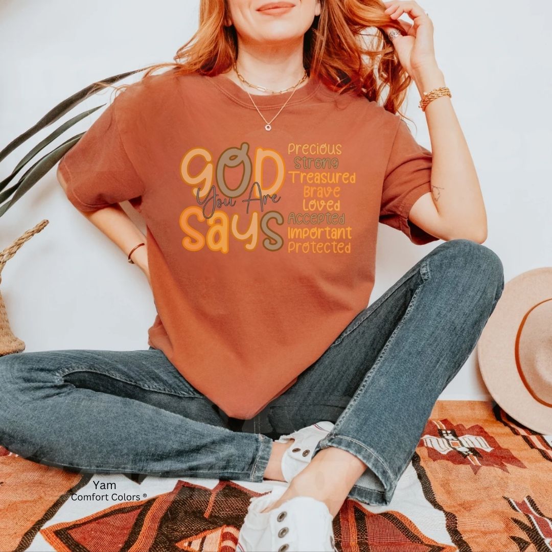 God Says You Are Fall Vibes Unisex T-Shirt -