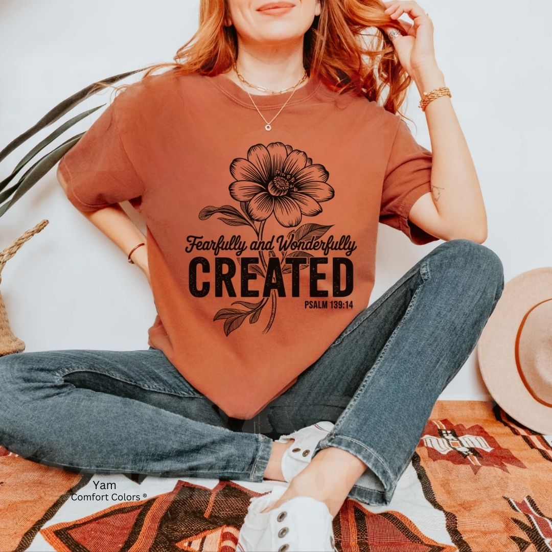 Fearfully & Wonderfully Created Psalm 139:14 Unisex T-shirt
