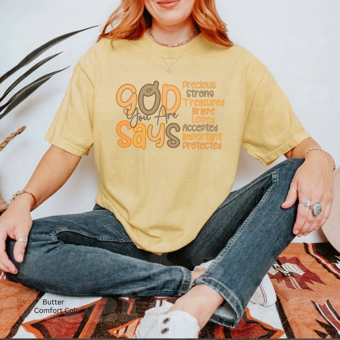 God Says You Are Fall Vibes Unisex T-Shirt -