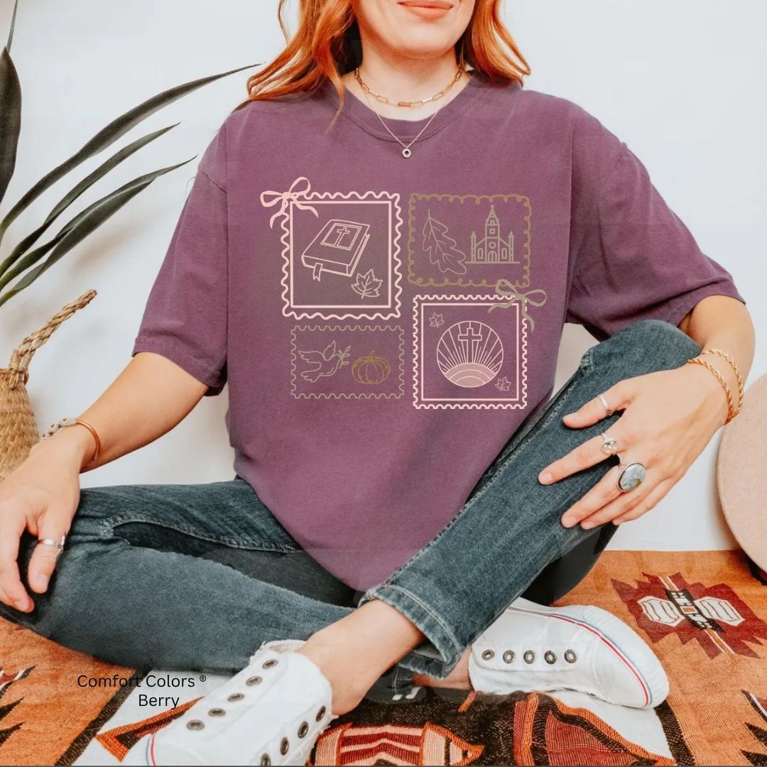 Fall Faith Stamps Unisex Tshirt