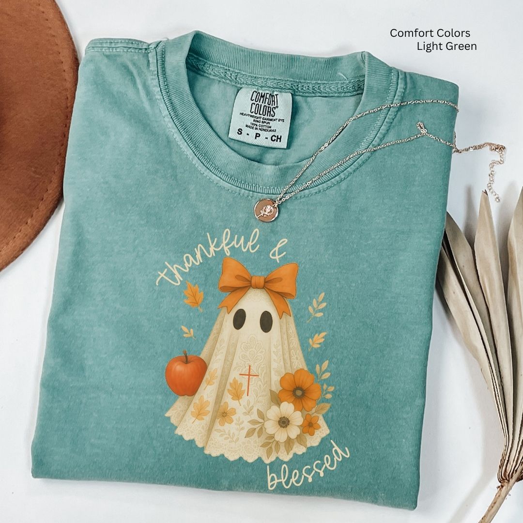 Thankful & Blessed Ghost Unisex Tshirt