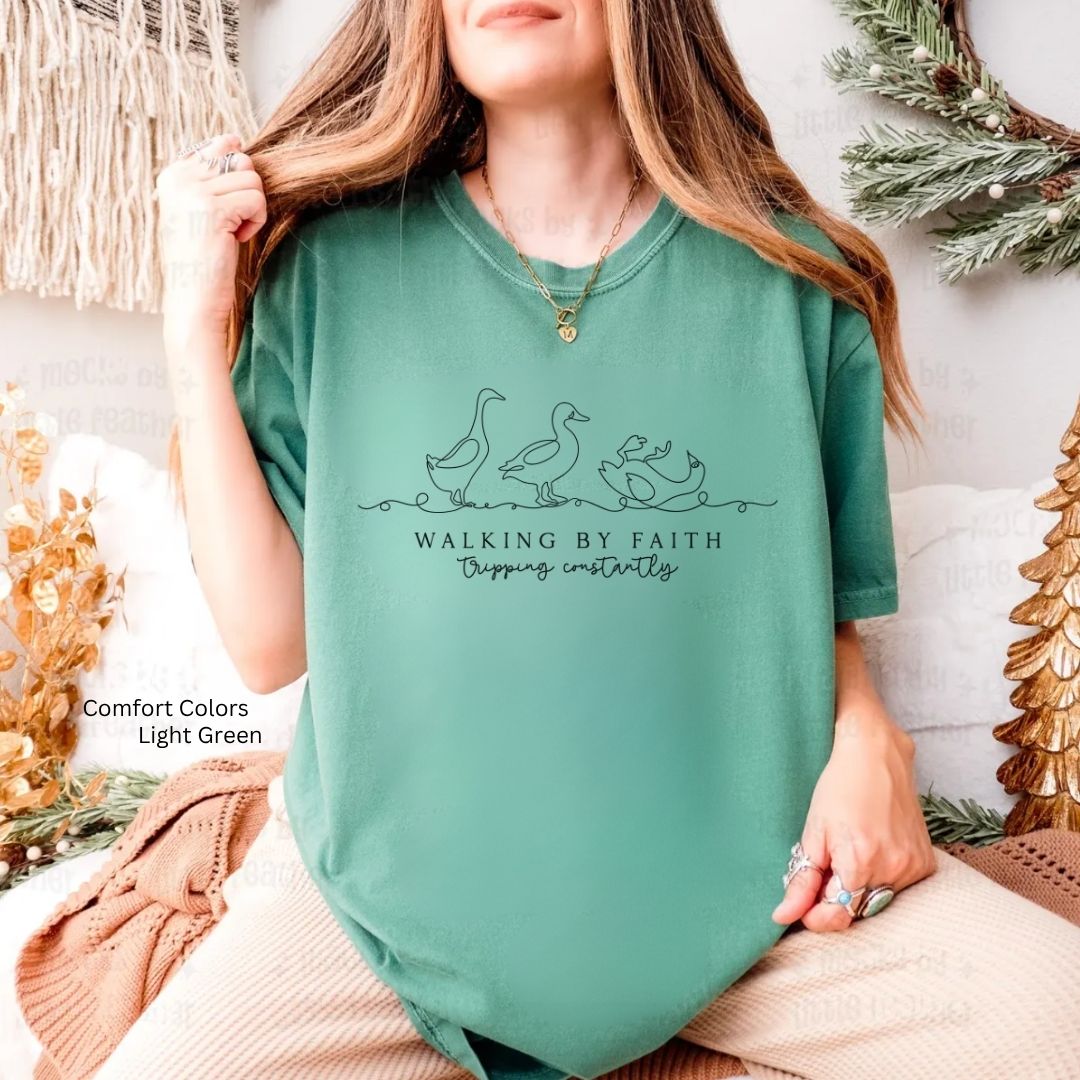 Walking by Faith Tripping Constantly Unisex T-shirt