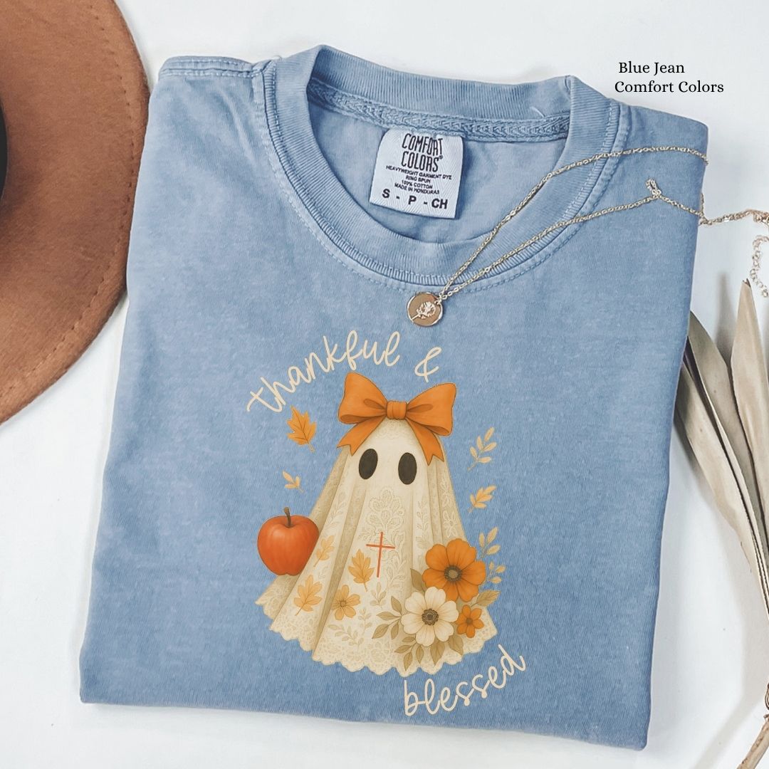 Thankful & Blessed Ghost Unisex Tshirt