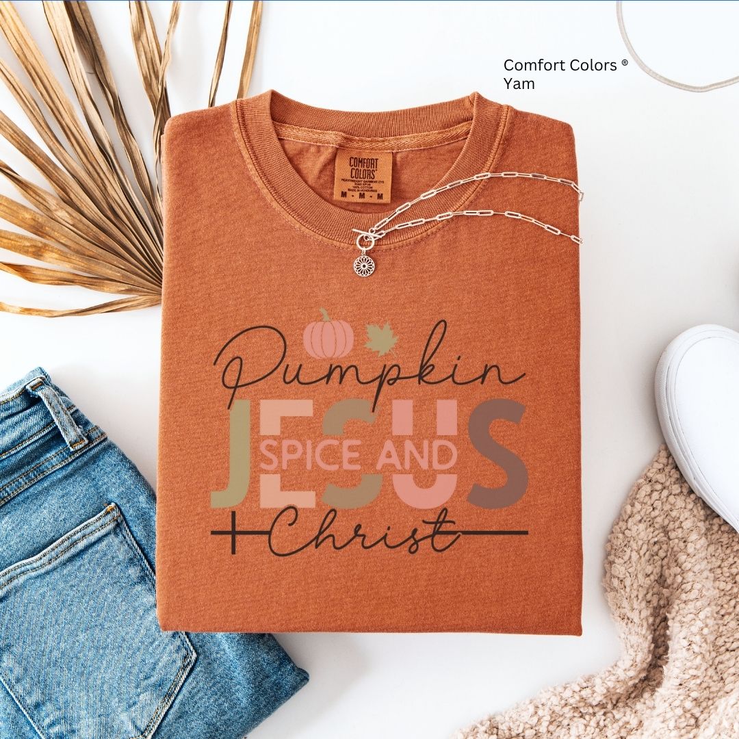 Pumpkin Spice and Jesus Unisex Tshirt
