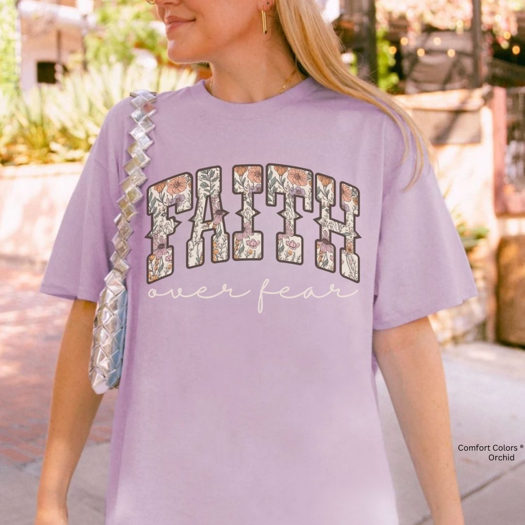 Faith Over Fear β Boho Floral Faith Tee Unisex Shirt
