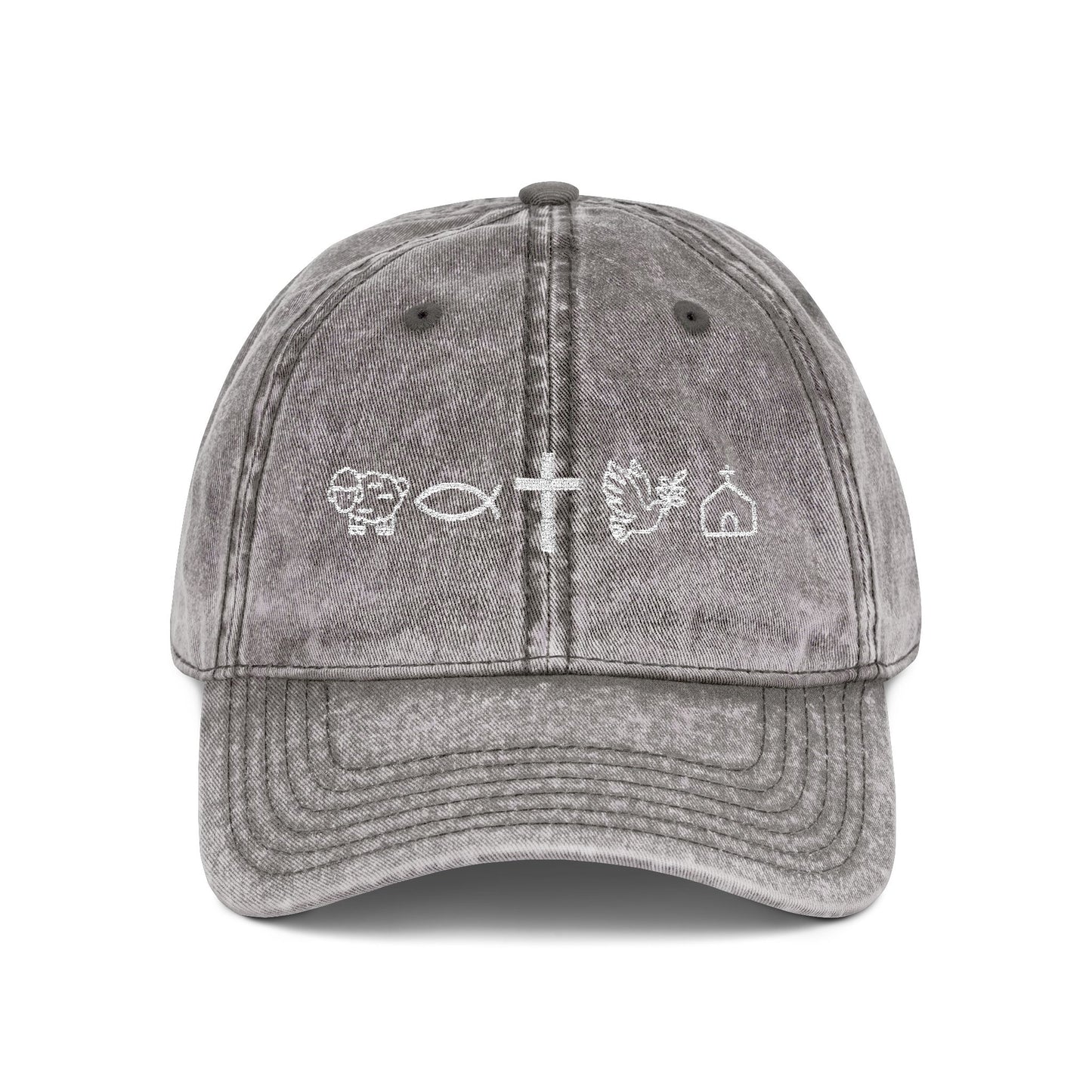Embroidered Vintage Cap - 'Christian Icons'