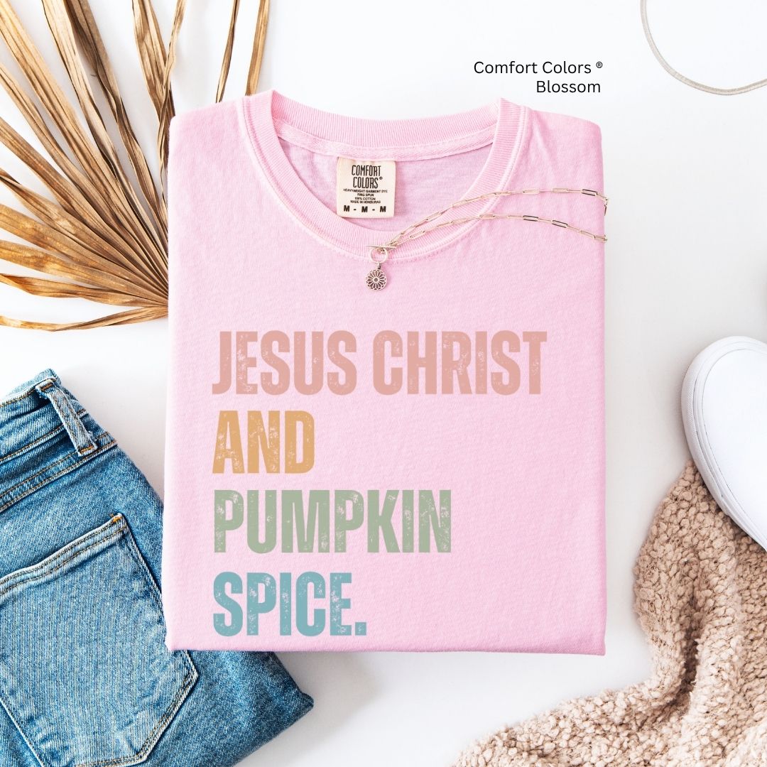 Jesus Christ and Pumpkin Spice Unisex T-shirt