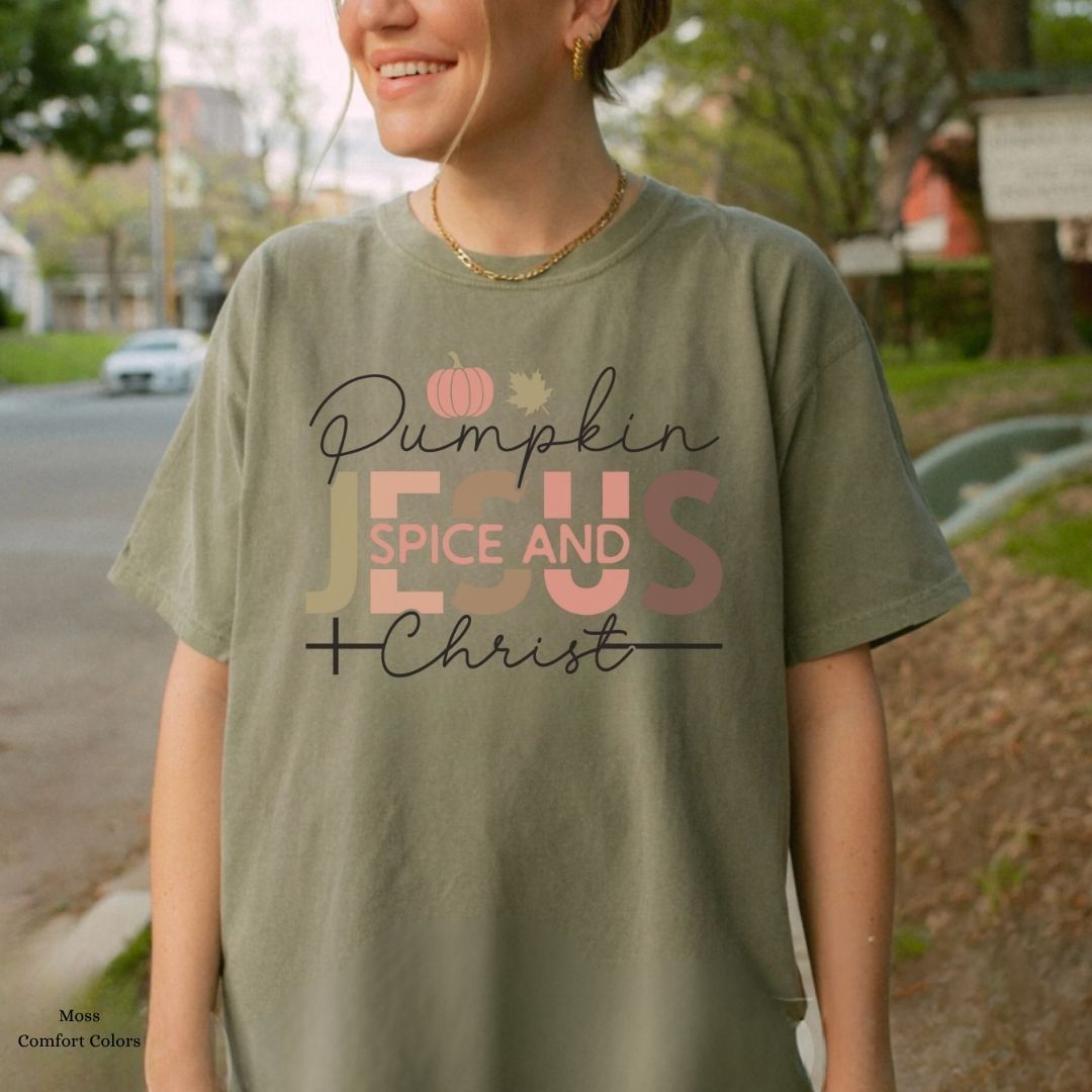 Pumpkin Spice and Jesus Unisex Tshirt