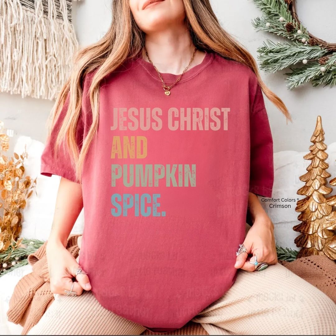Jesus Christ and Pumpkin Spice Unisex T-shirt