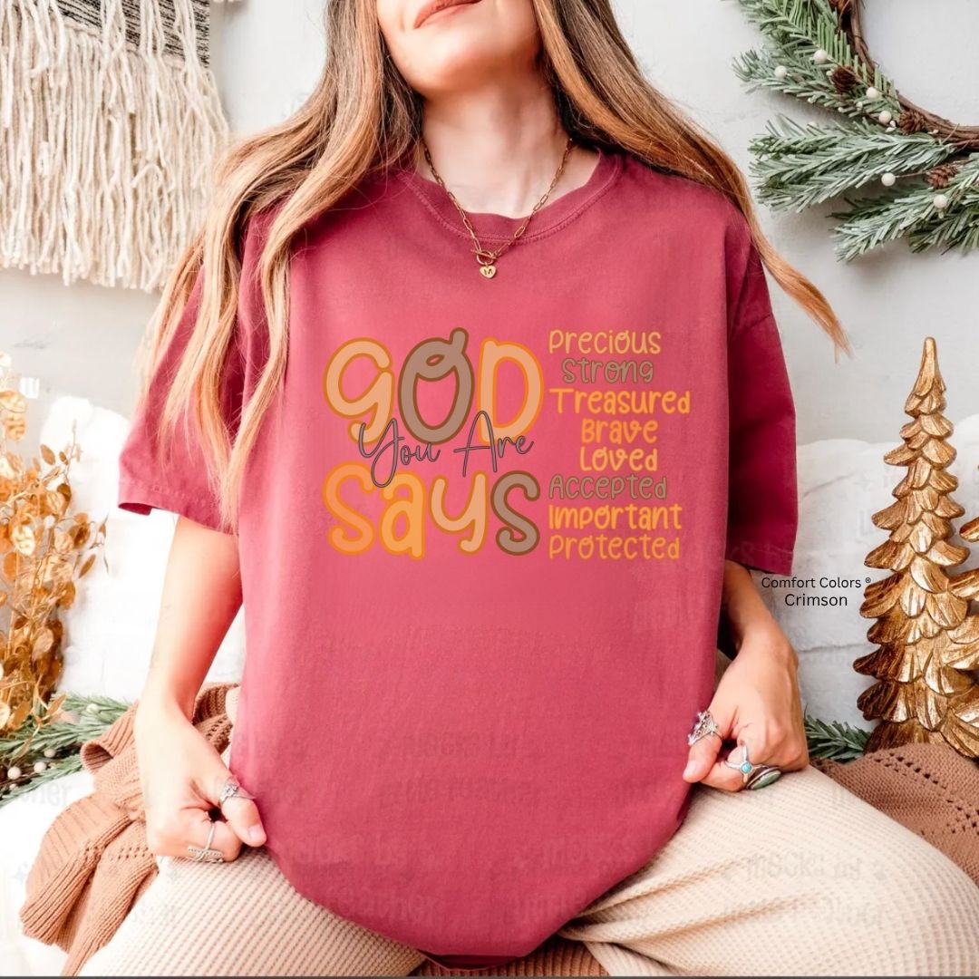 God Says You Are Fall Vibes Unisex T-Shirt -