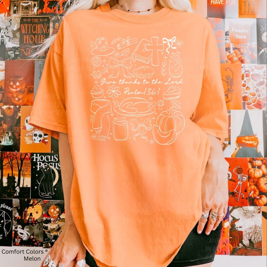 Thanksgiving Doodle Unisex Tshirt