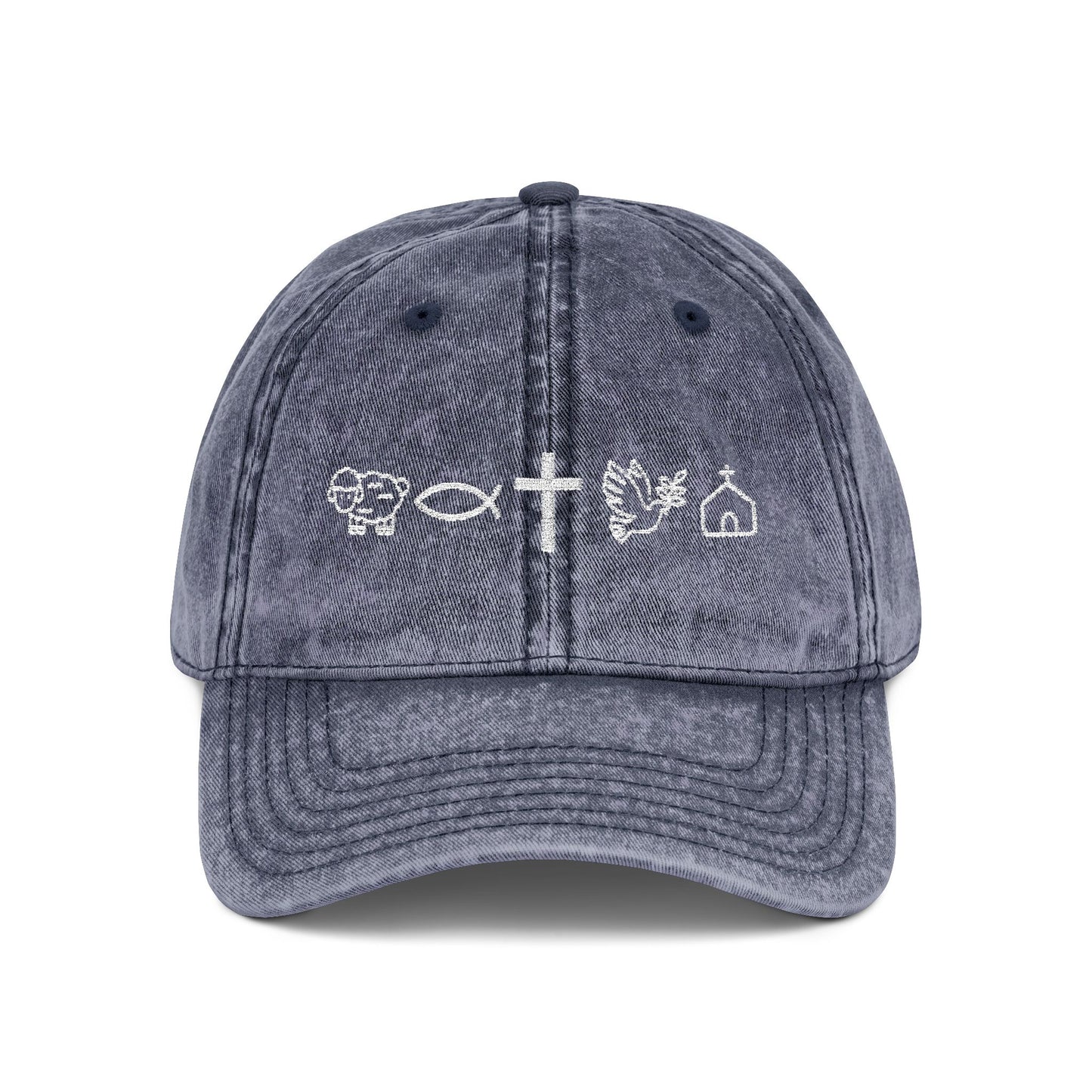 Embroidered Vintage Cap - 'Christian Icons'