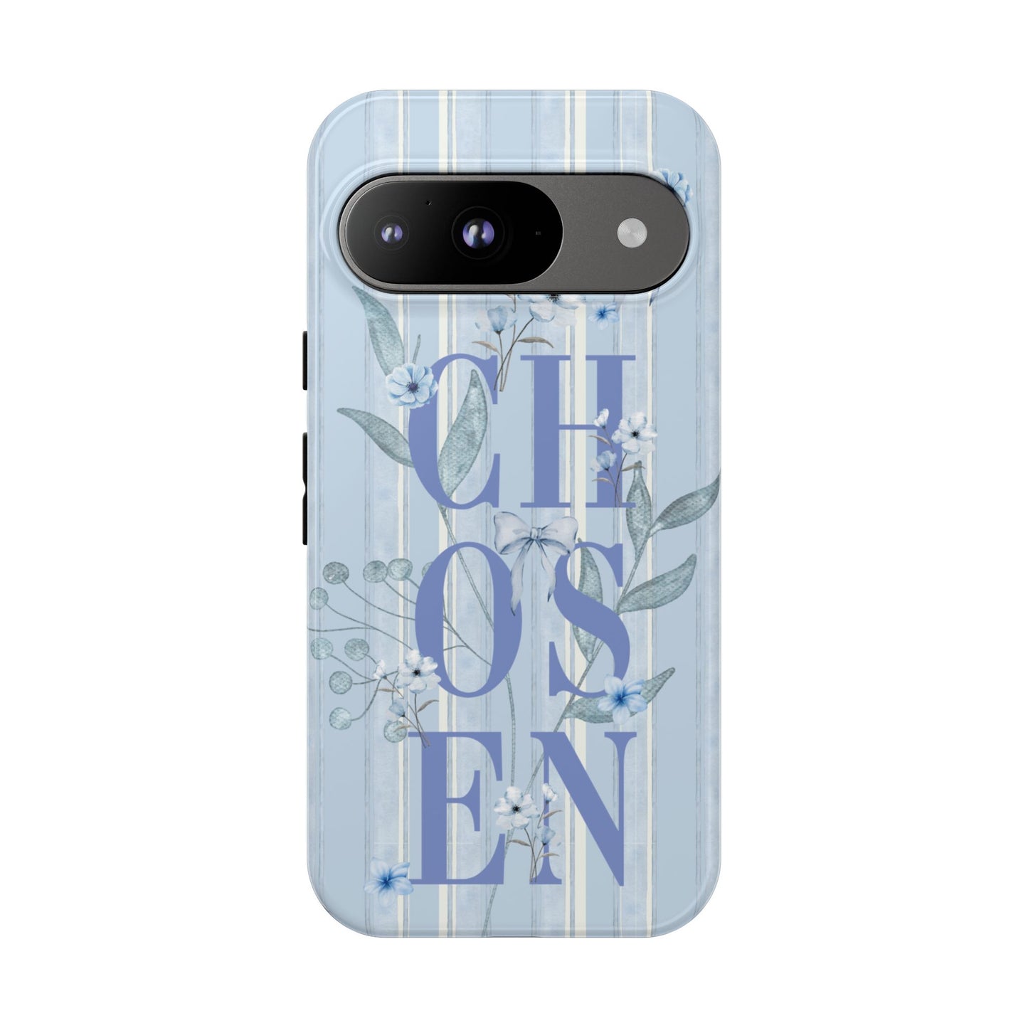 Chosen Preppy Blue Floral Faith Phone Case