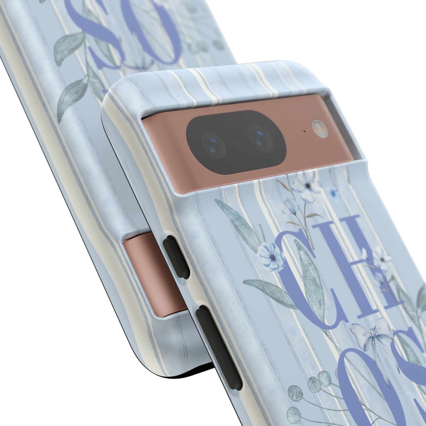 Chosen Preppy Blue Floral Faith Phone Case