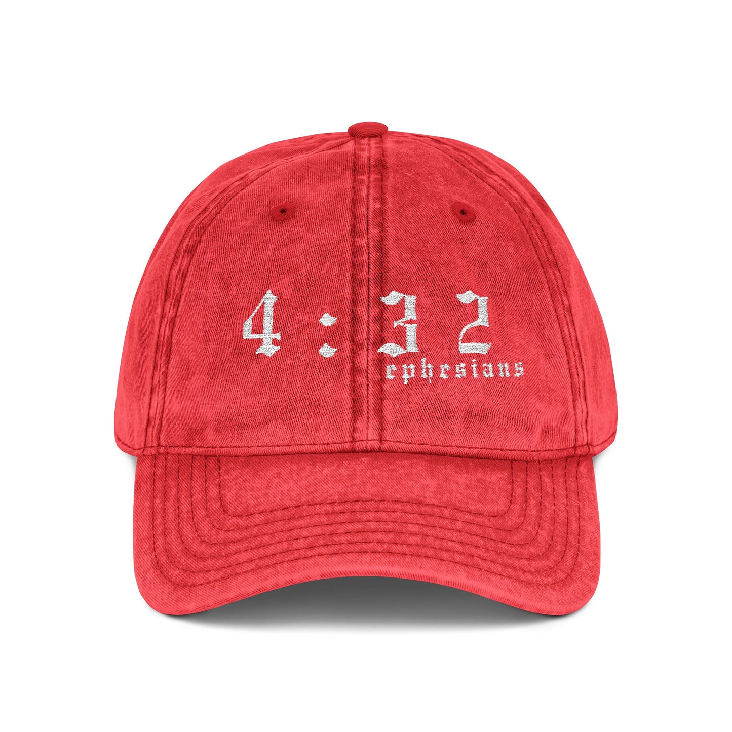 Embroidered Vintage Cap - '4:32 ephesians'