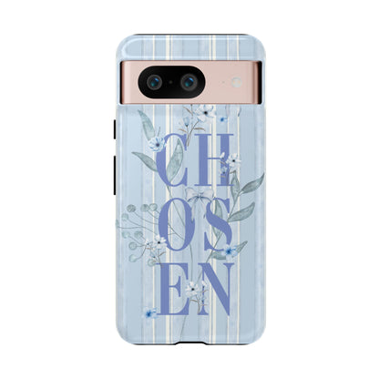 Chosen Preppy Blue Floral Faith Phone Case