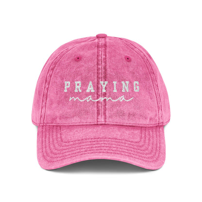 Embroidered Vintage Cap - 'Praying Mama'