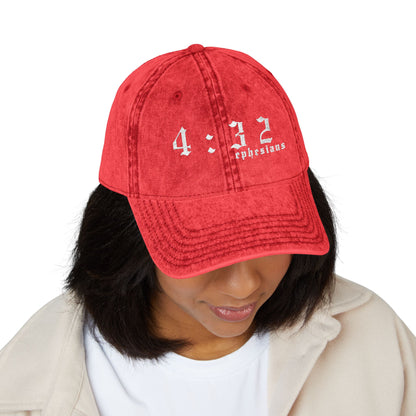 Embroidered Vintage Cap - '4:32 ephesians'