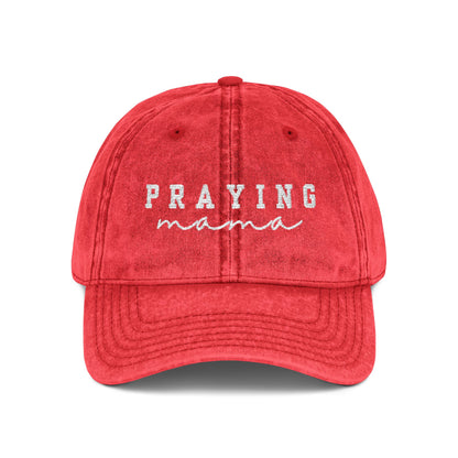 Embroidered Vintage Cap - 'Praying Mama'