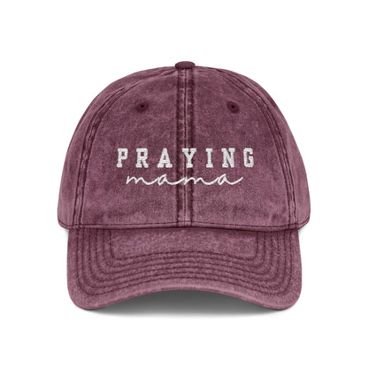 Embroidered Vintage Cap - 'Praying Mama'