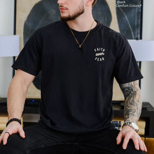 Faith over Fear Pocket Unisex Tshirt